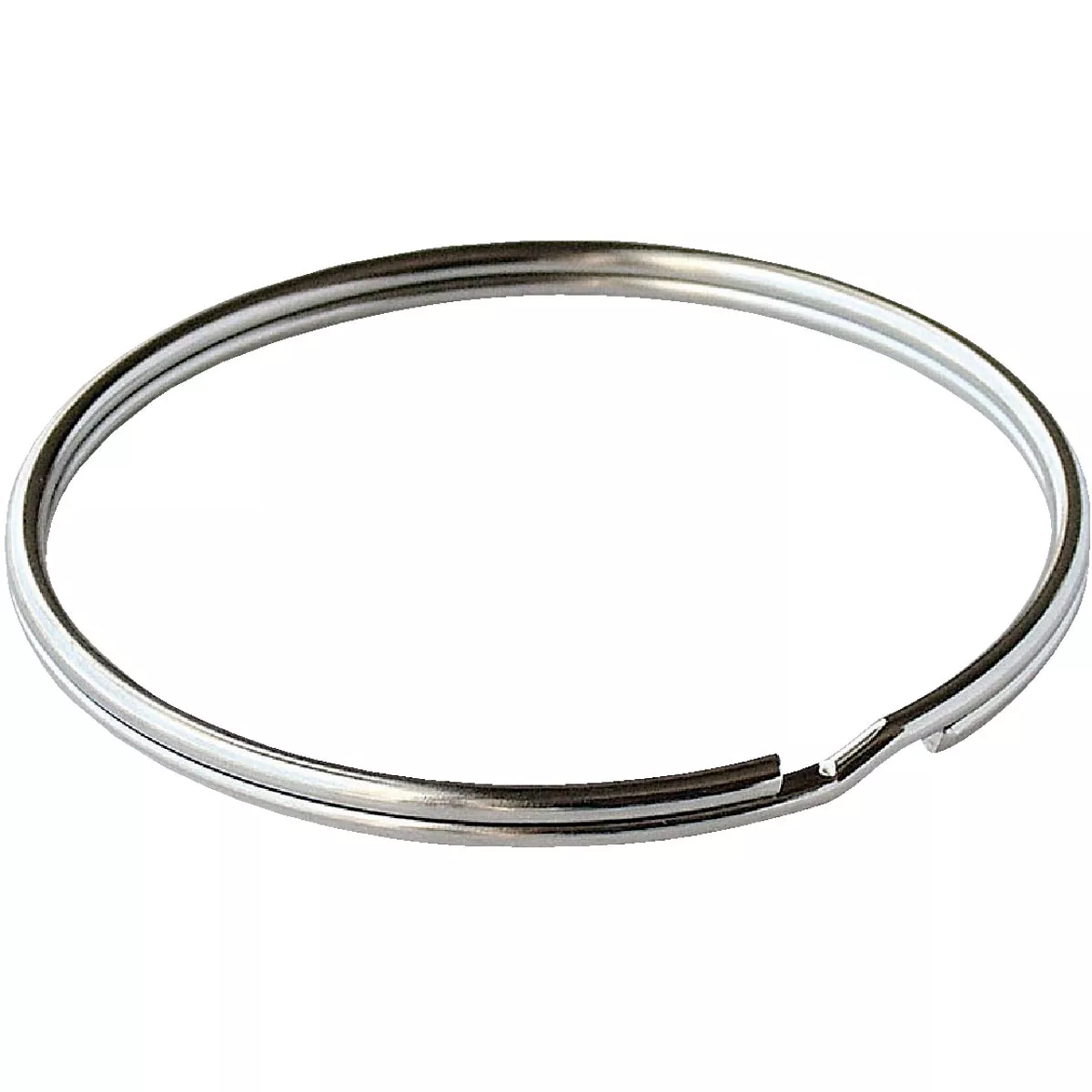 Lucky Line Tempered Steel Nickel-Plated 7/8 In. Key Ring (2-Pack)
