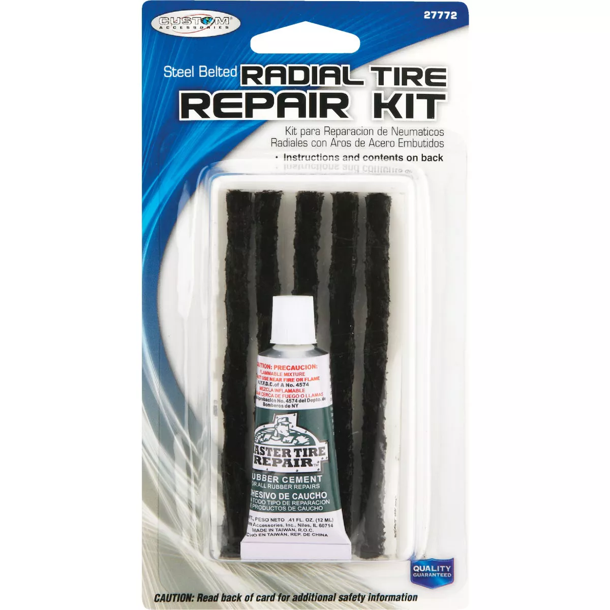 Slime Deluxe Tubeless Tire Patch Repair Kit & Glue (5-Piece) - photo 2