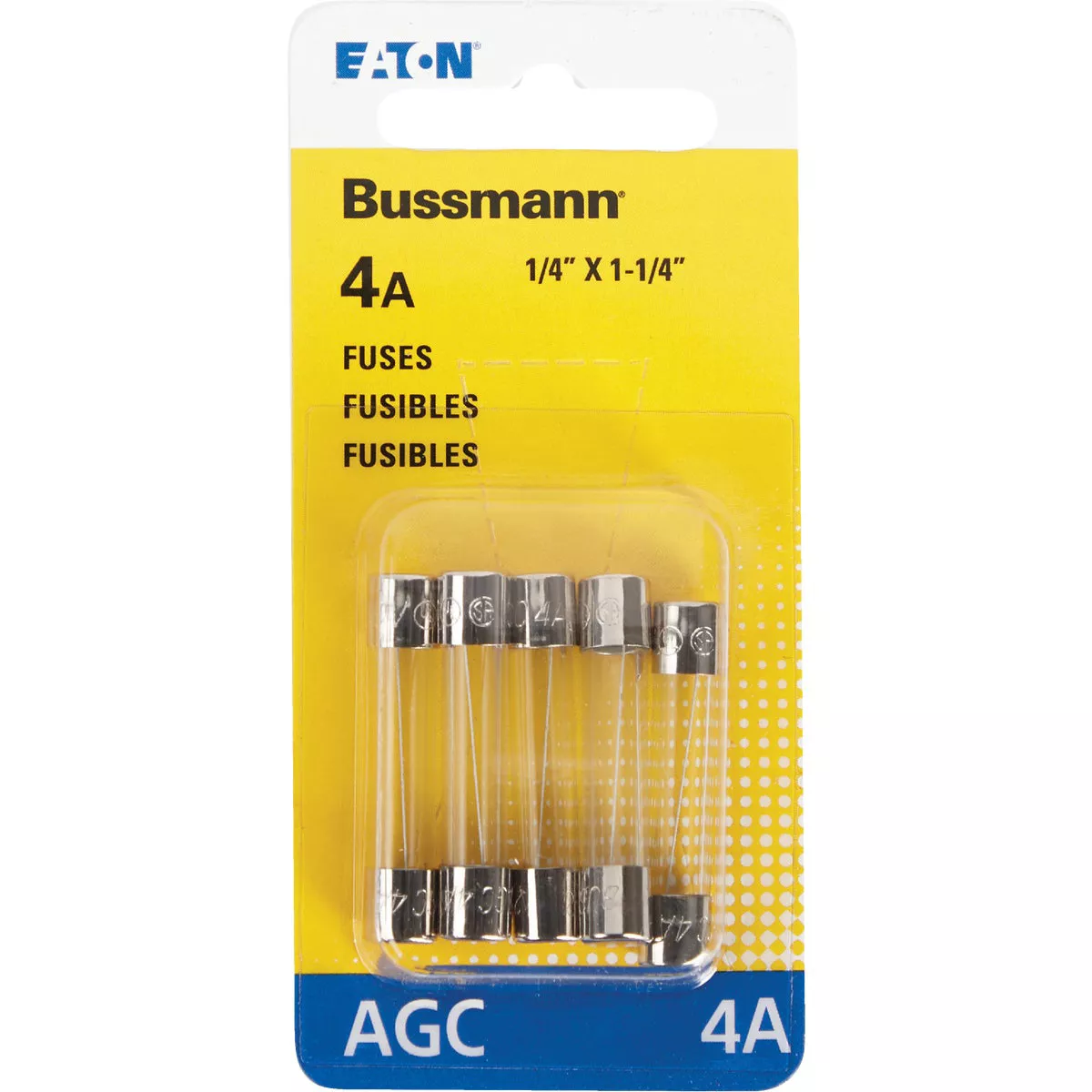 Bussmann 4A 250V AGC Glass Tube Automotive Fuse (5-Pack) - photo 2