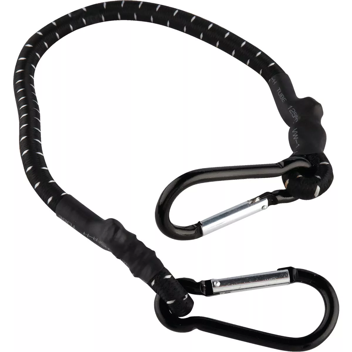 Erickson 1 In. x 24 In. Industrial Bungee Cord with Carabiner Hooks, Black - photo 3