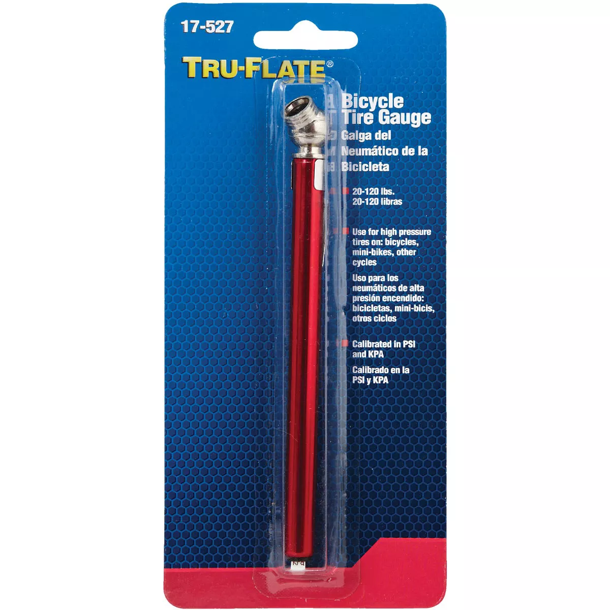 Tru-Flate 20-120 psi Chrome-Plated Tire Gauge - photo 2