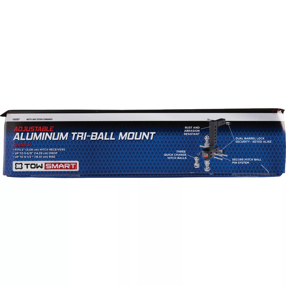 TowSmart 6 In. Drop Adjustable Tri-Ball Mount with Interchangeable Hitchballs, 12,000 Lb. Capacity - photo 2