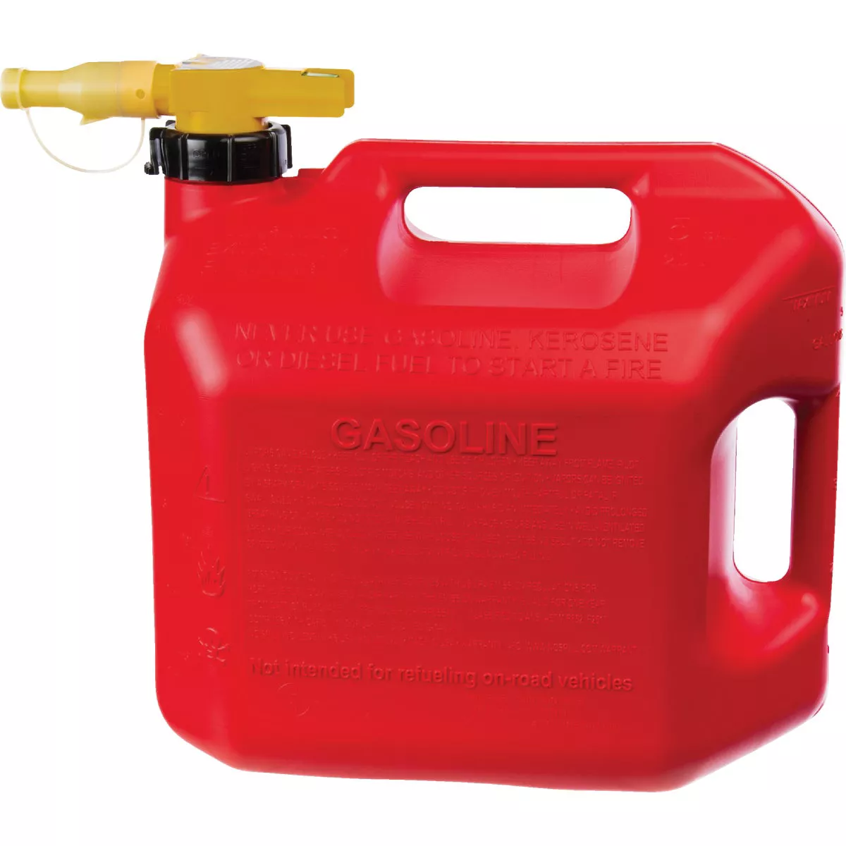 No-Spill ViewStripe 5 Gal. Plastic Gasoline Fuel Can, Red - photo 2