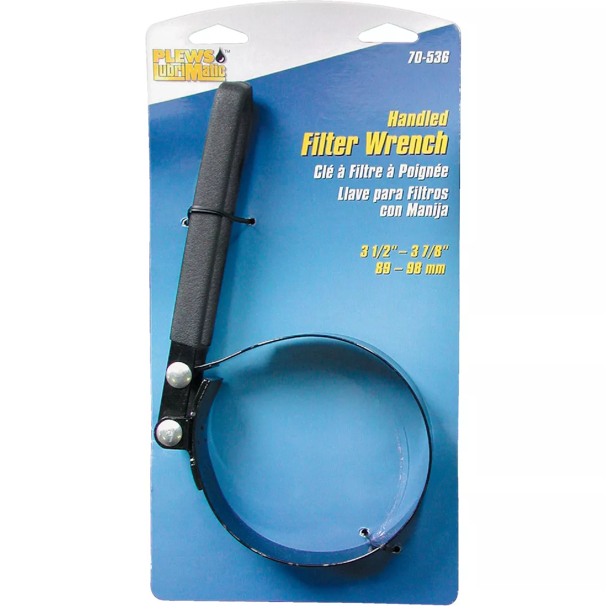 Plews Lubrimatic Steel Vinyl Coated Oil Filter Wrench - photo 2