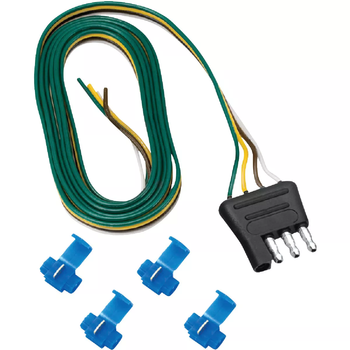 TowSmart 4-Way Flat 48 In. Trailer Wiring Connector with Splice Connectors