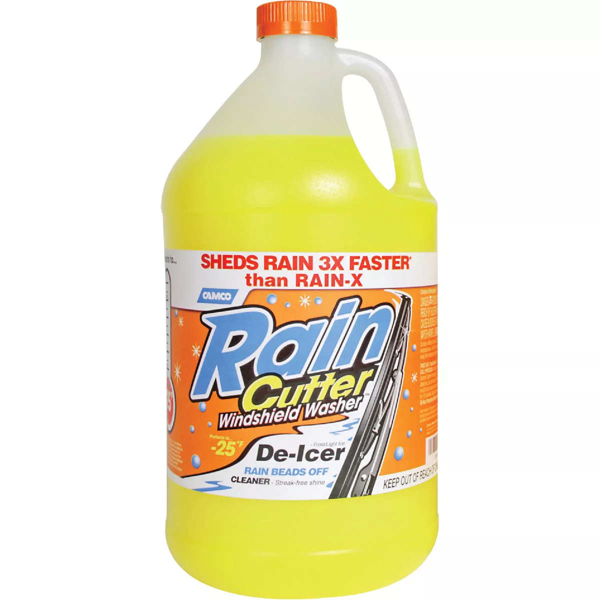 Rain Cutter 1 Gal. -25 Deg F Temperature Rating De-Icer Windshield Washer Fluid