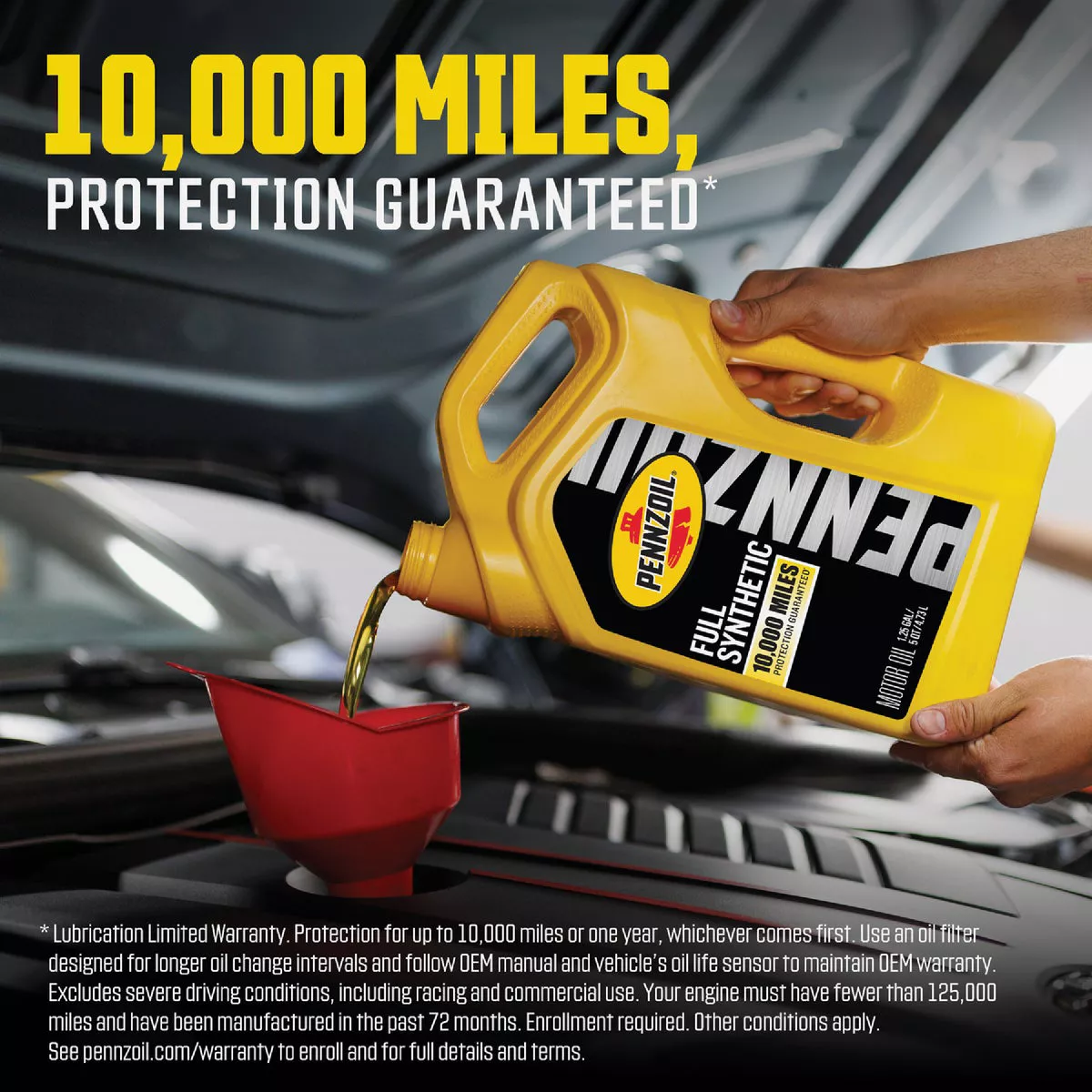 Pennzoil Full Synthetic 10W-30 Motor Oil, 1 Qt. - photo 4