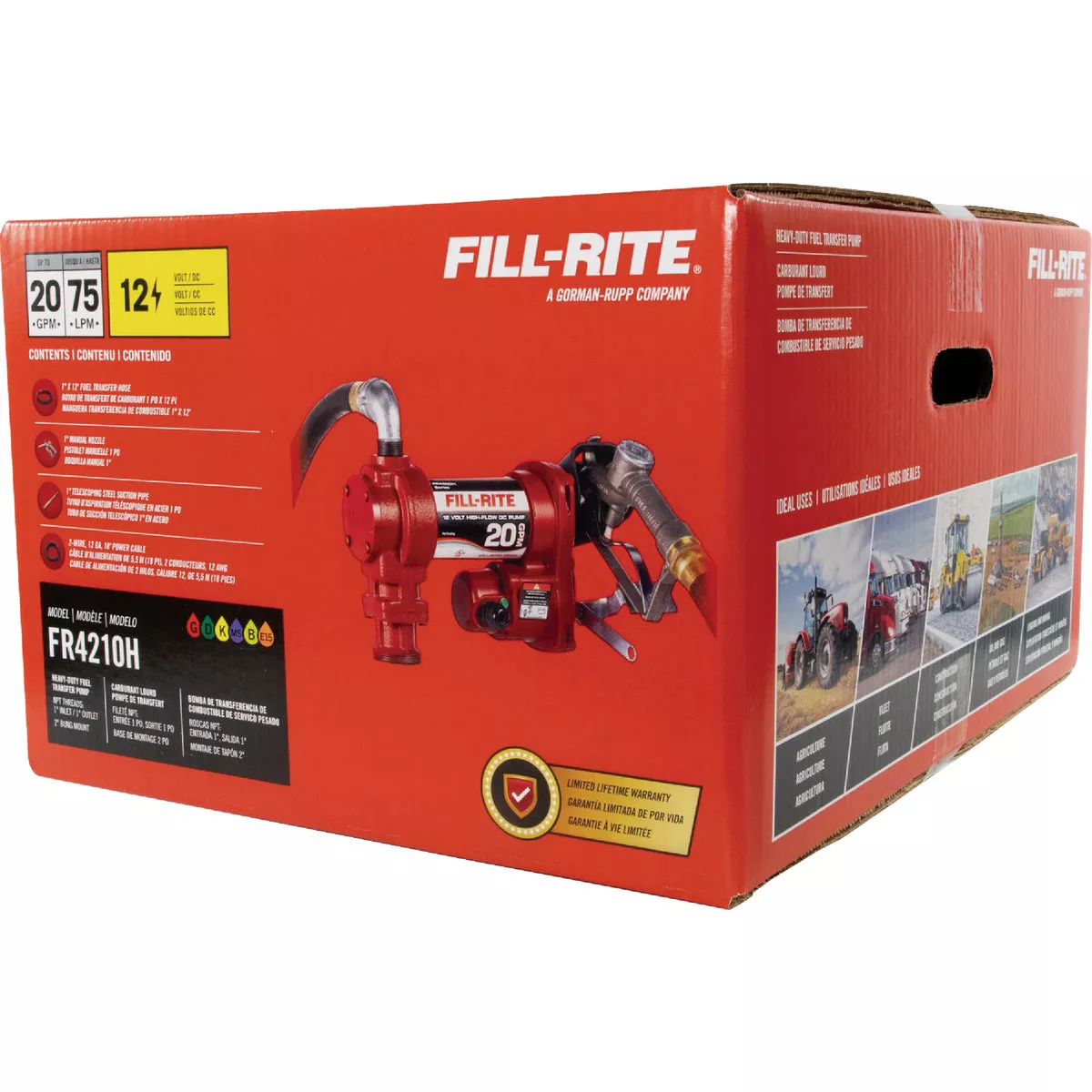 Fill-Rite 12V DC 20 GPM Fuel Transfer Pump with Nozzle - photo 2