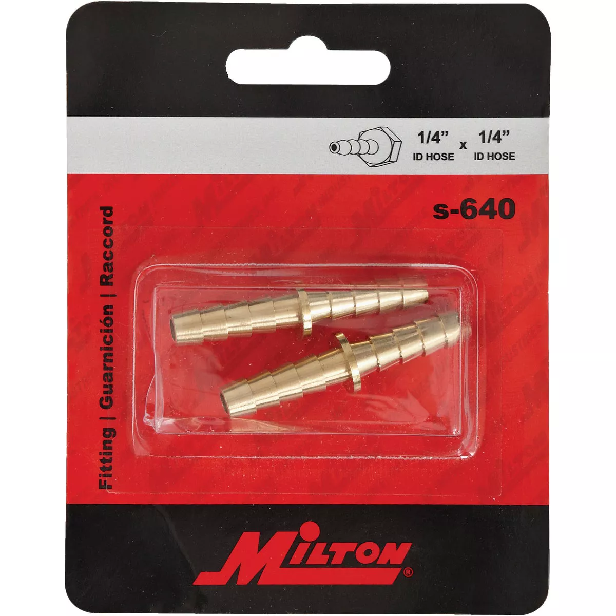 Milton 1/4 In. Brass Male Hose Splicer - photo 2