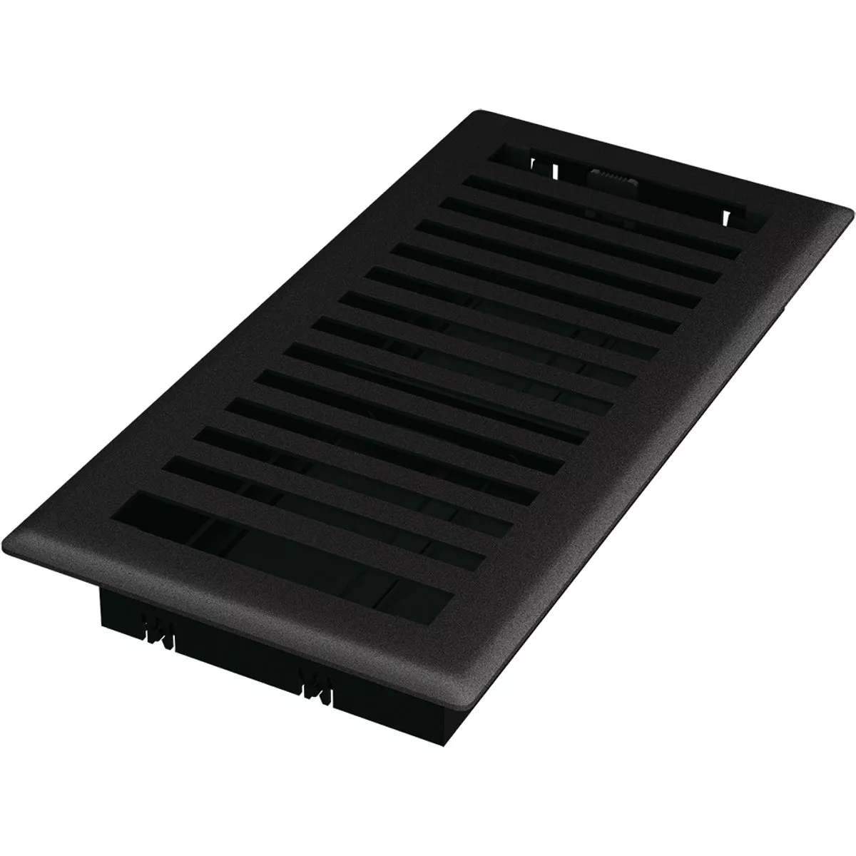 Imperial Montezuma 4 In. x 10 In. Black Iron Steel Floor Register