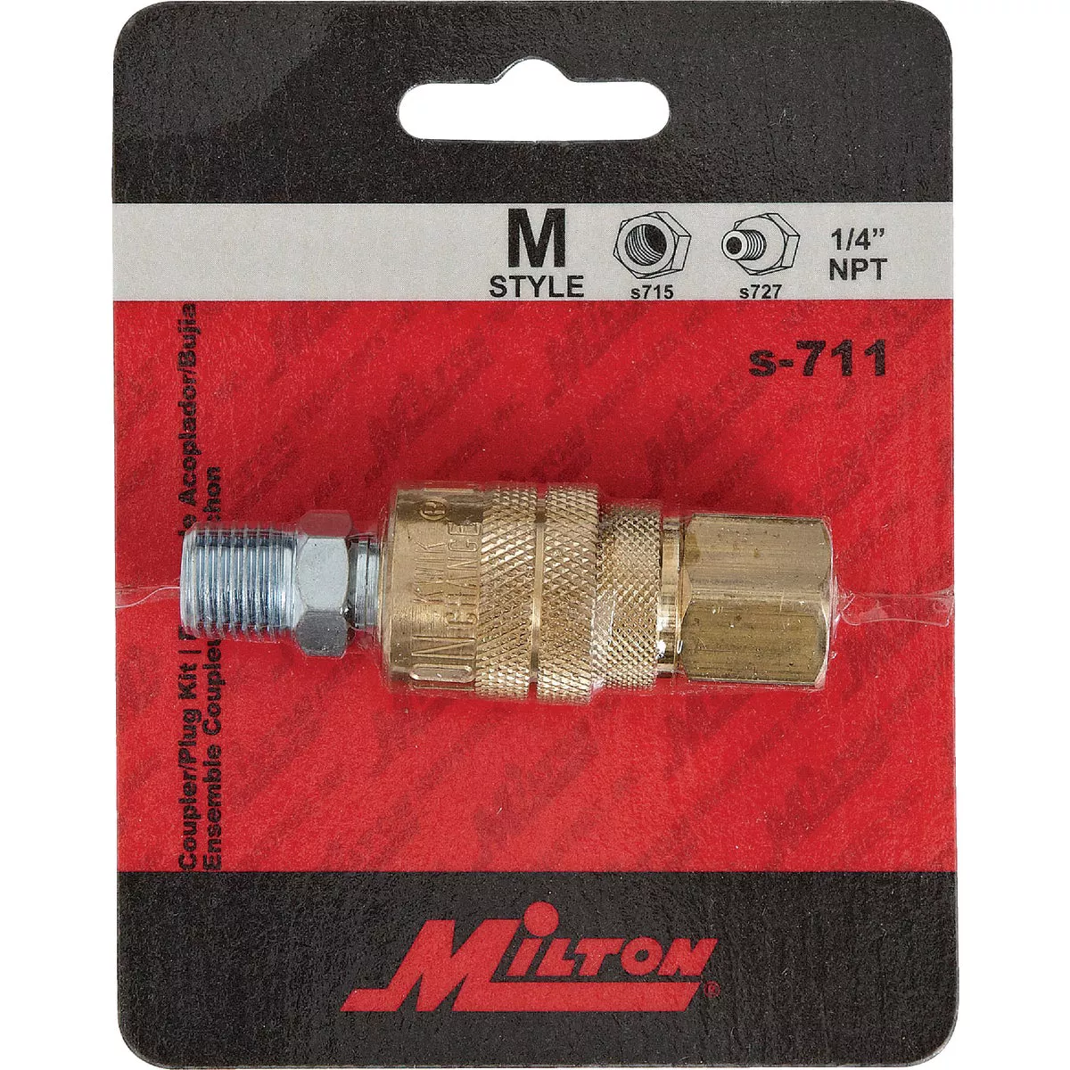 Milton 1/4 In. M-Style Coupler and Plug - photo 2