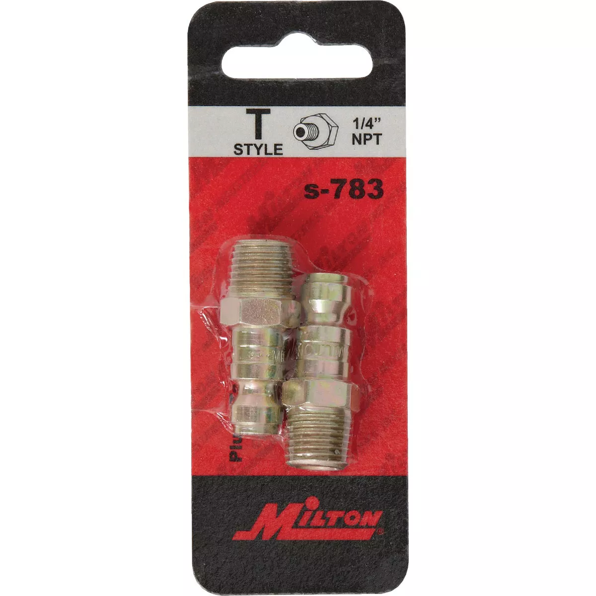Milton 1/4 In. FMPT Steel-Plated T-Style Plug - photo 2