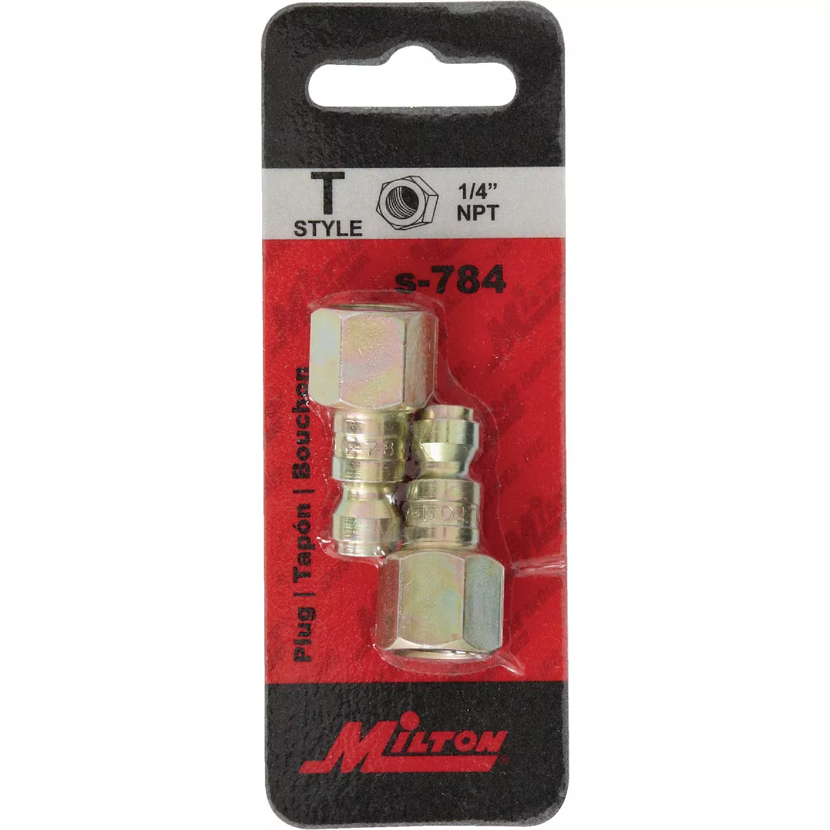 Milton 1/4 In. FNPT Steel-Plated T-Style Plug - photo 2