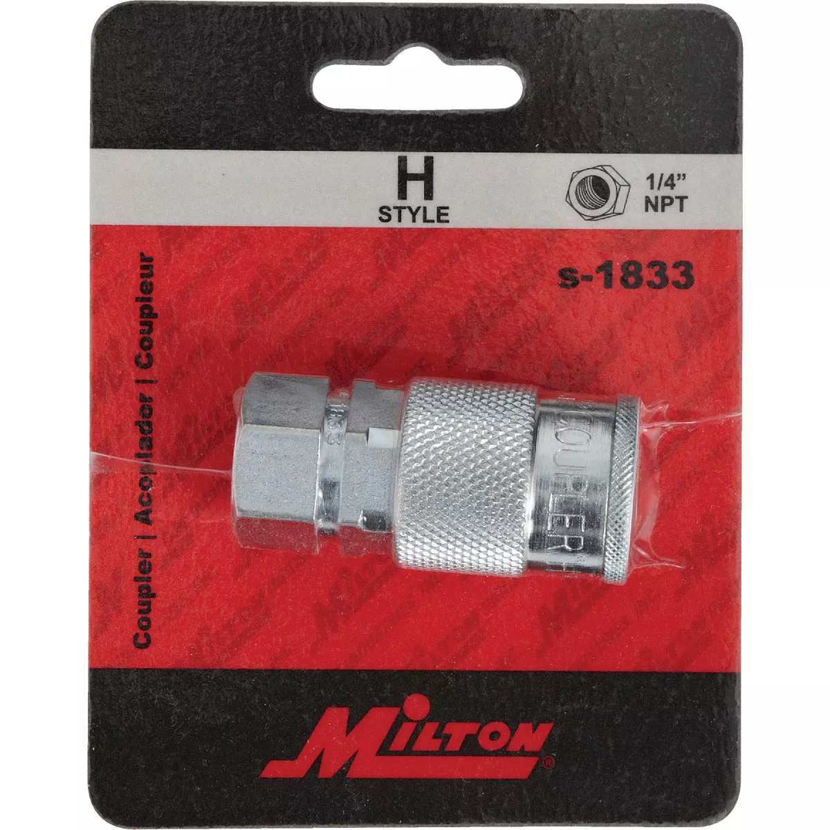Milton 1/4 In. FPT H-Style Brass Coupler - photo 2