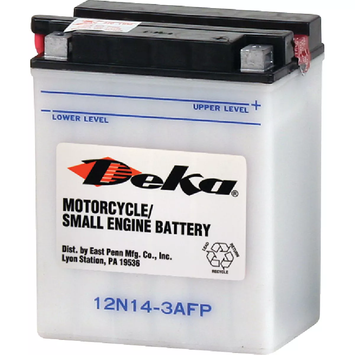 Deka 12-Volt 128 CCA Powersport Battery, Right Front Positive Terminal