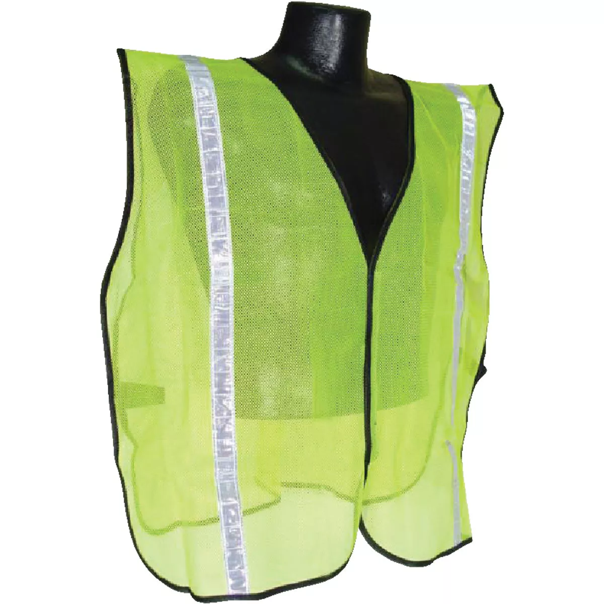 Safety Works Professional Hi Vis Lime Adjustable General Purpose Safety Vest, 1 Size Fits Most