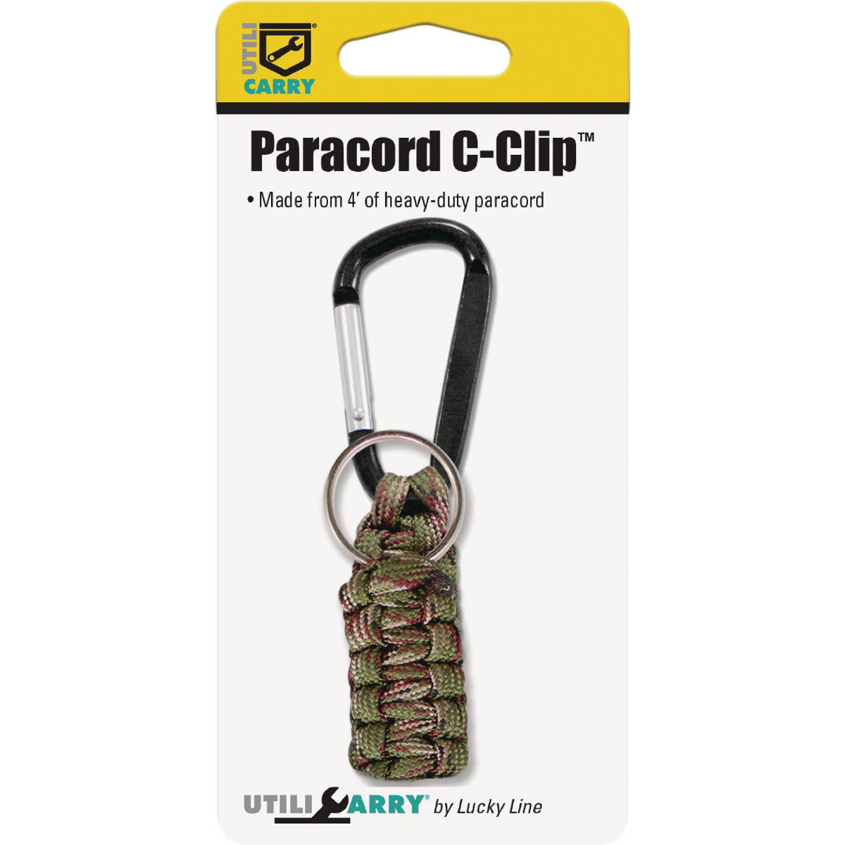 Lucky Line Utilicarry Paracord CClip Key Ring Do it Best