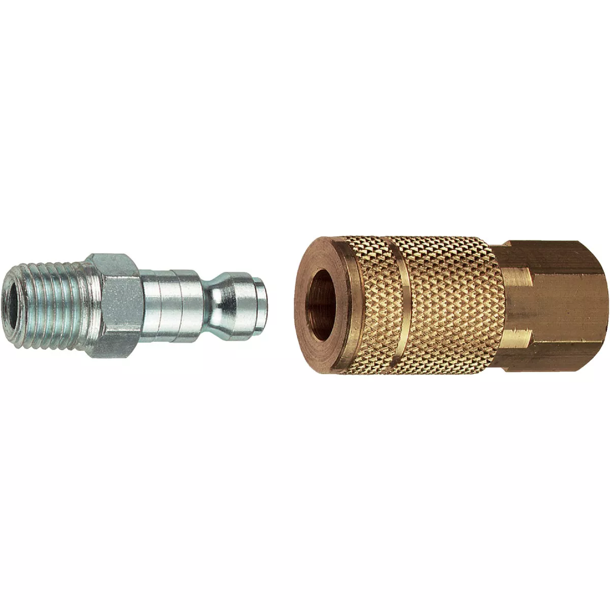 Tru-Flate Steel-Plated Coupler & Nipple Set