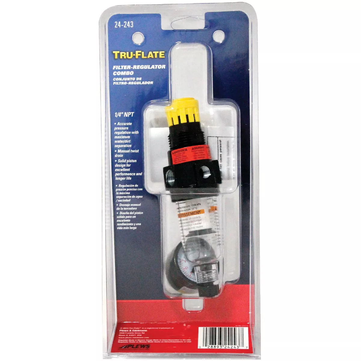 Tru-Flate 1/4 In. FNPT 150 PSI Mini Pressure Regulator - photo 2