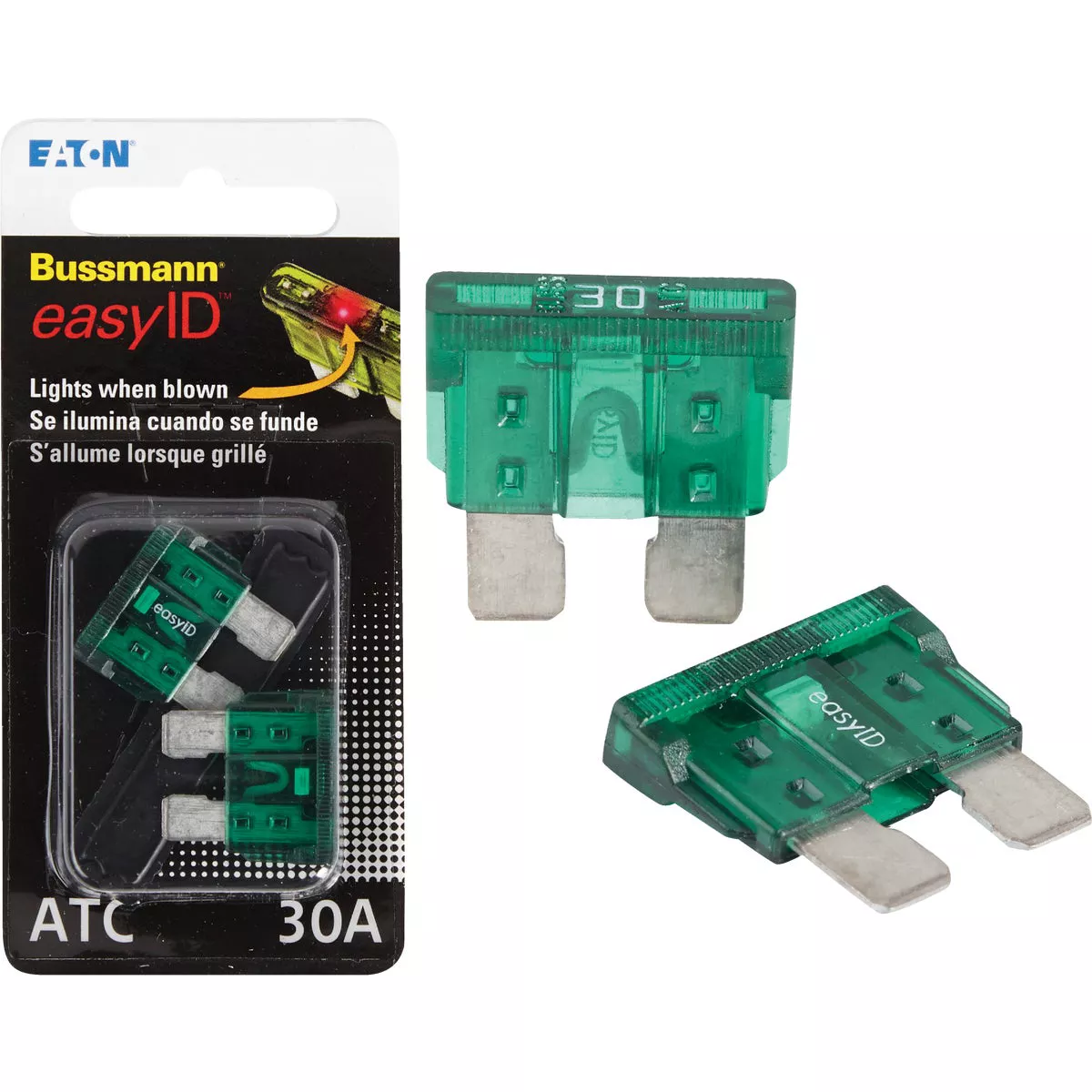 Bussmann 30A 32V ATC Blade easyID Automotive Fuse (2-Pack)