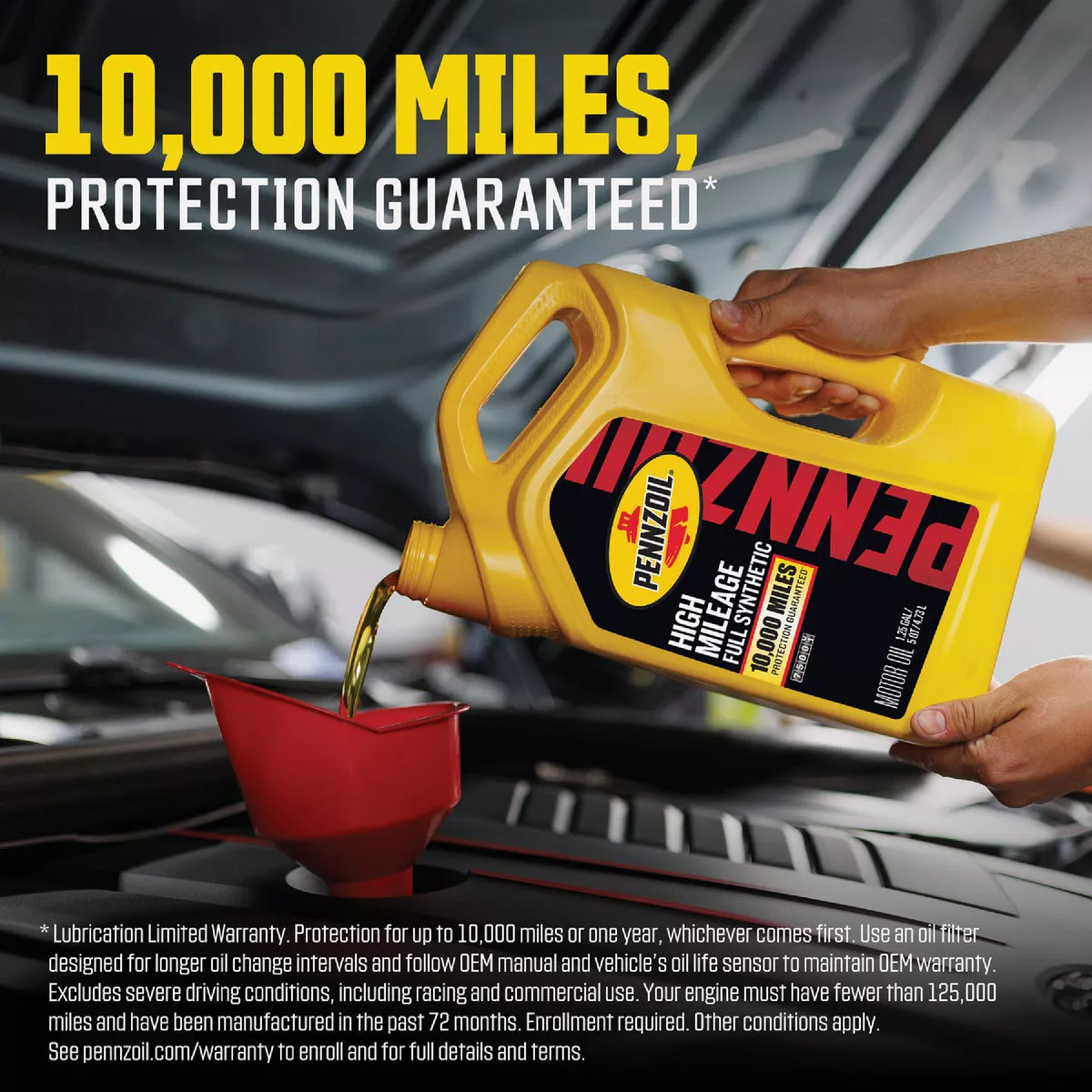 Pennzoil 5W30 1 Qt. Full Synthetic High Mileage Motor Oil - photo 4