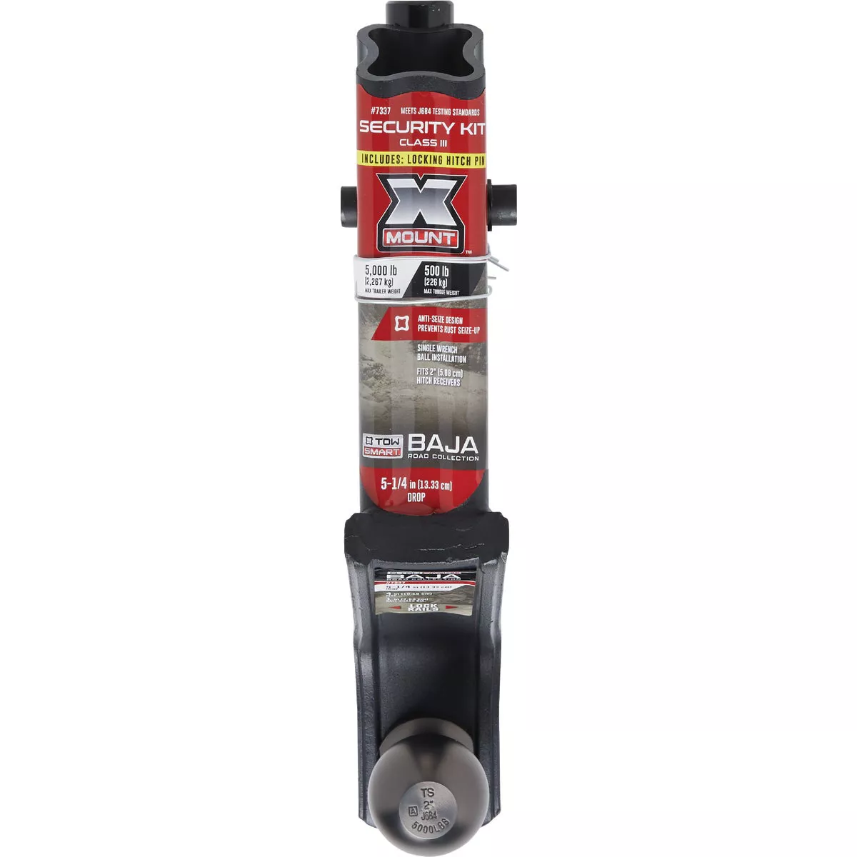 TowSmart Baja X-Mount Class III Security Starter Kit with 5-1/4 In. Drop, 5000 Lb. Capacity - photo 2
