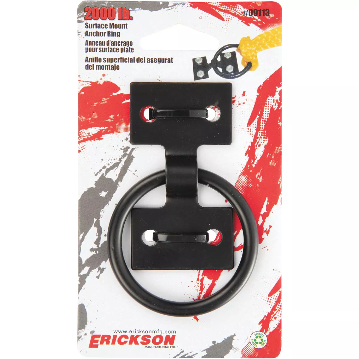 Erickson 4 Bolt Surface 2000 Lb. Anchor Ring - photo 2