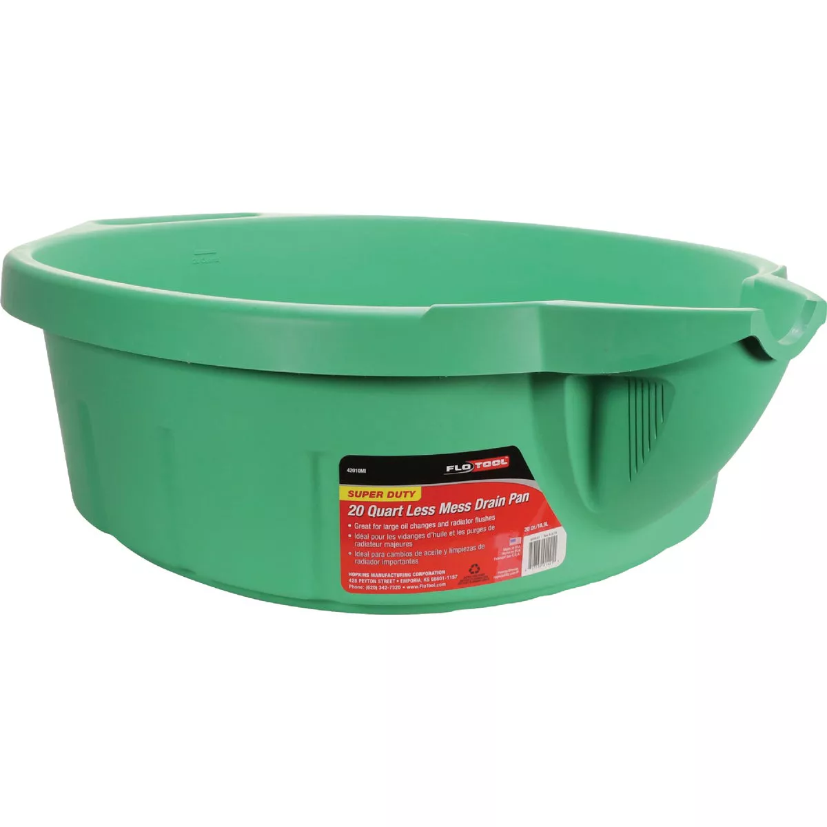 FloTool Super Duty 20 Qt. Less Mess Oil Drain Pan