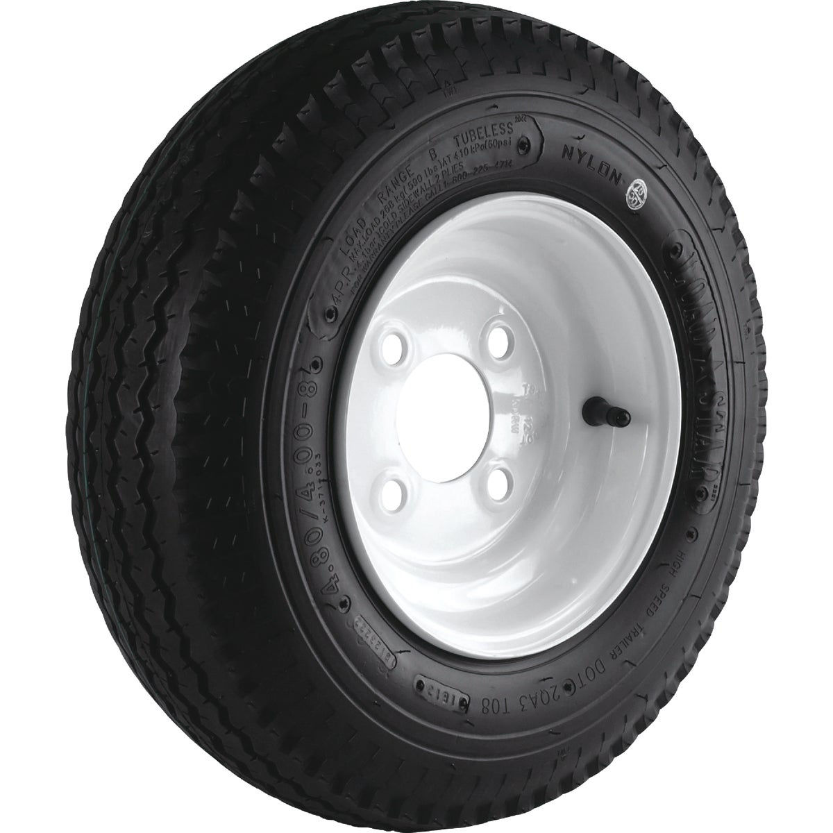Kenda loadstar tire wheel assembly 4 80 8 lrb bias 4 hole assembly do