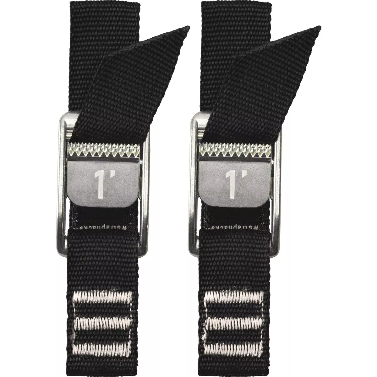 NRS 1 In. x 1 Ft. Stealth Black Heavy Duty Tie-Down Strap (2-Pack)