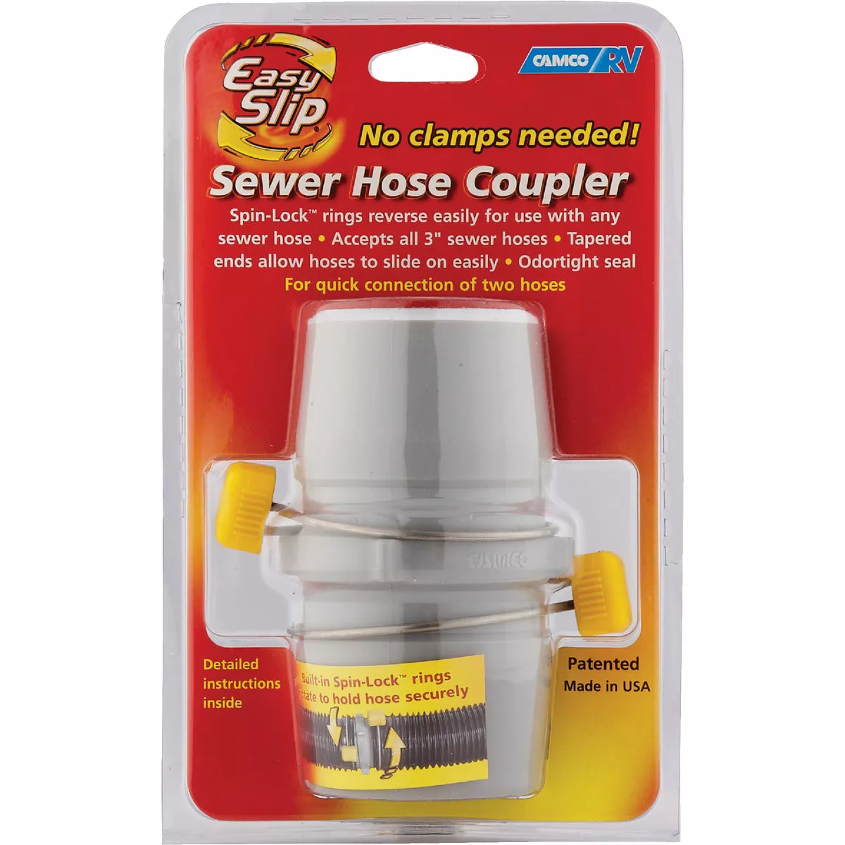 Camco Easy Slip RV Sewer Hose Coupler - photo 2