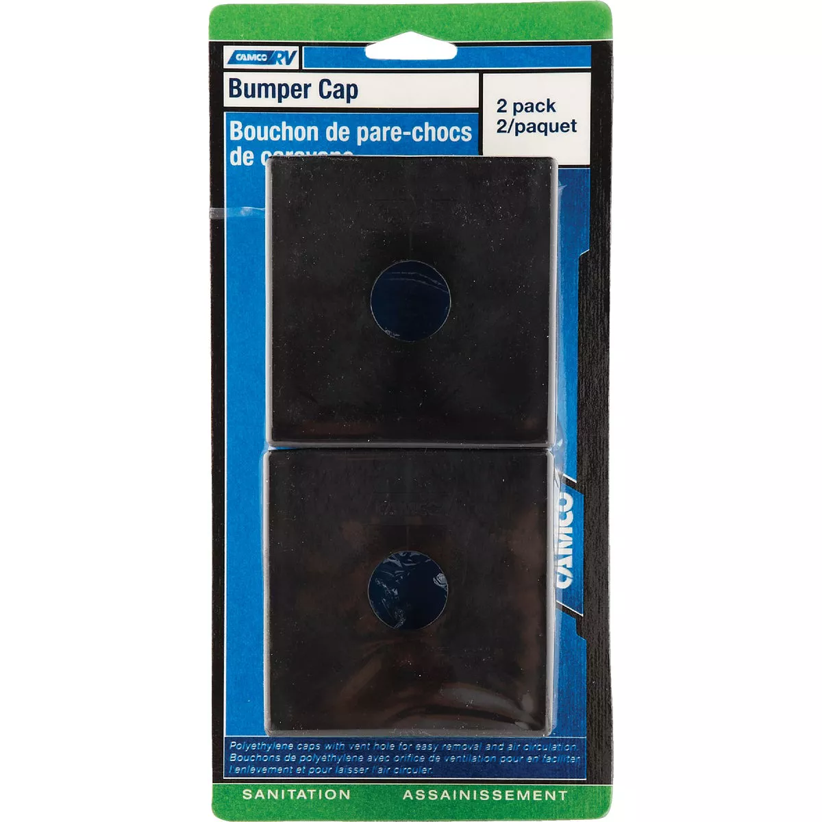 Camco 4 In. Polyethylene RV Bumper Cap, (2-Pack) - photo 2