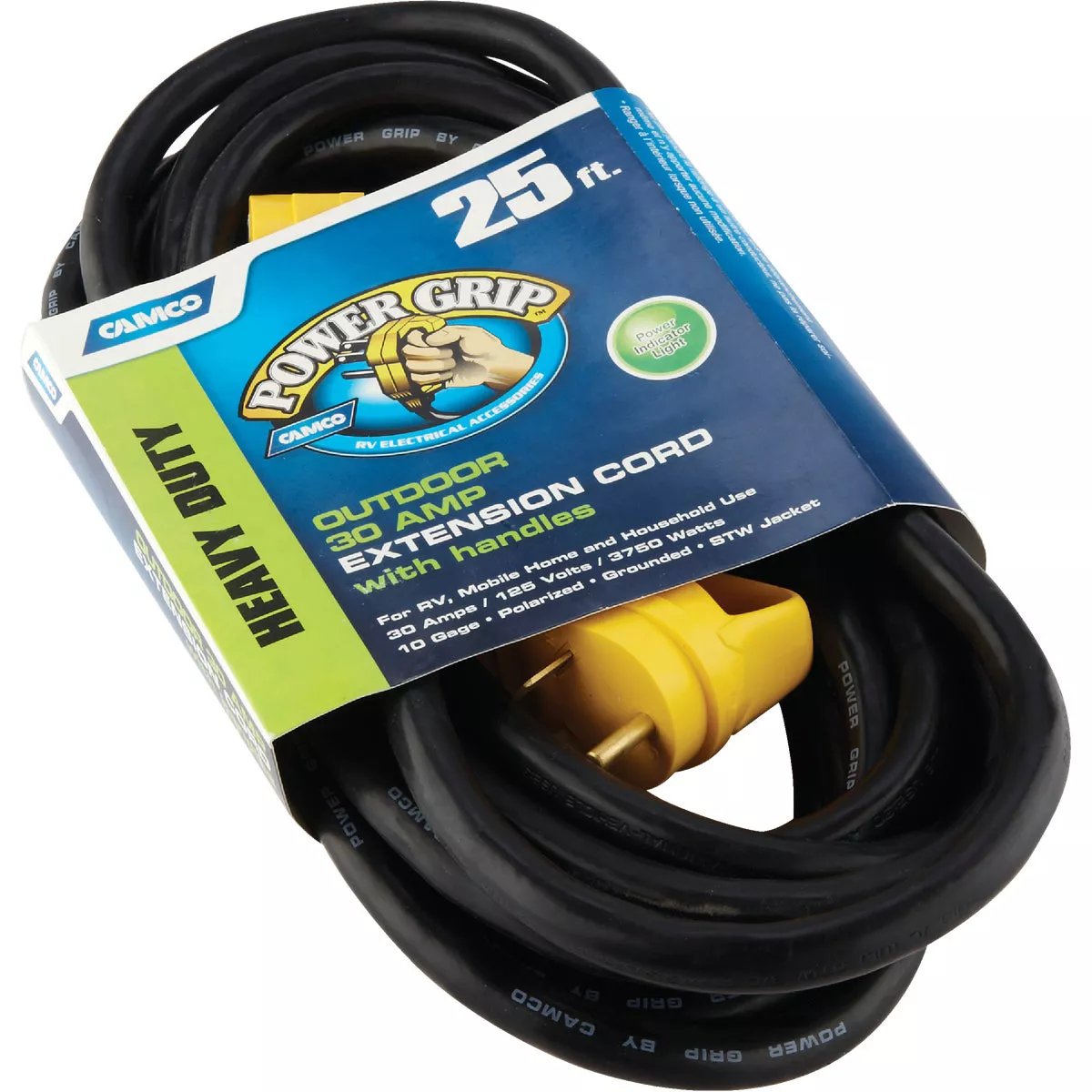 Camco PowerGrip 25Ft. 30A 125 10 Gauge RV Extension Cord - photo 2