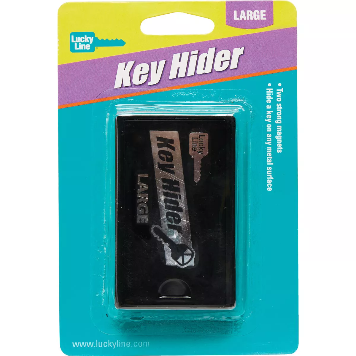 Lucky Line Black Plastic 1-7/8 In. Magnetic Key Hider - photo 2