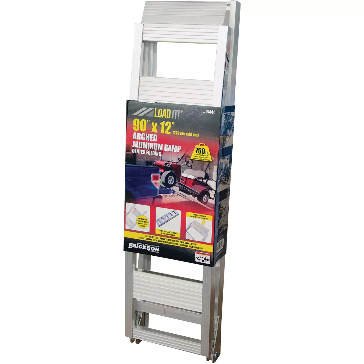 Erickson 12 In. W x 90 In. L 750 Lb. Folding Arched Loading Ramp - photo 2