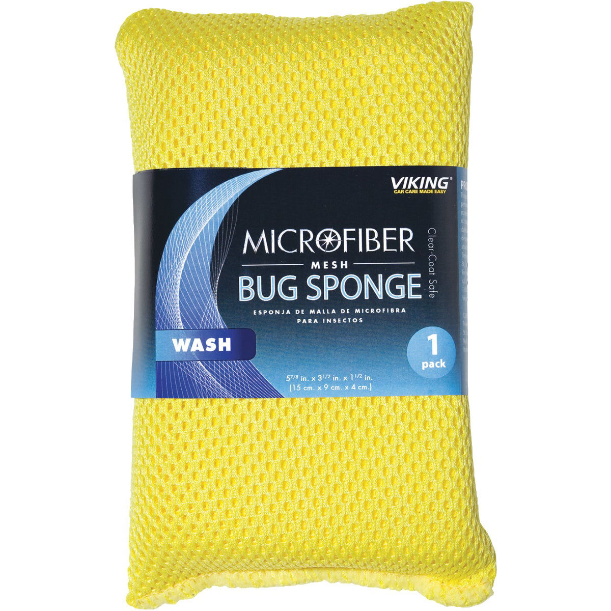 Viking 3-1/2 In. W x 6 In. L x 1-1/2 In. W Microfiber Mesh Car Wash ...