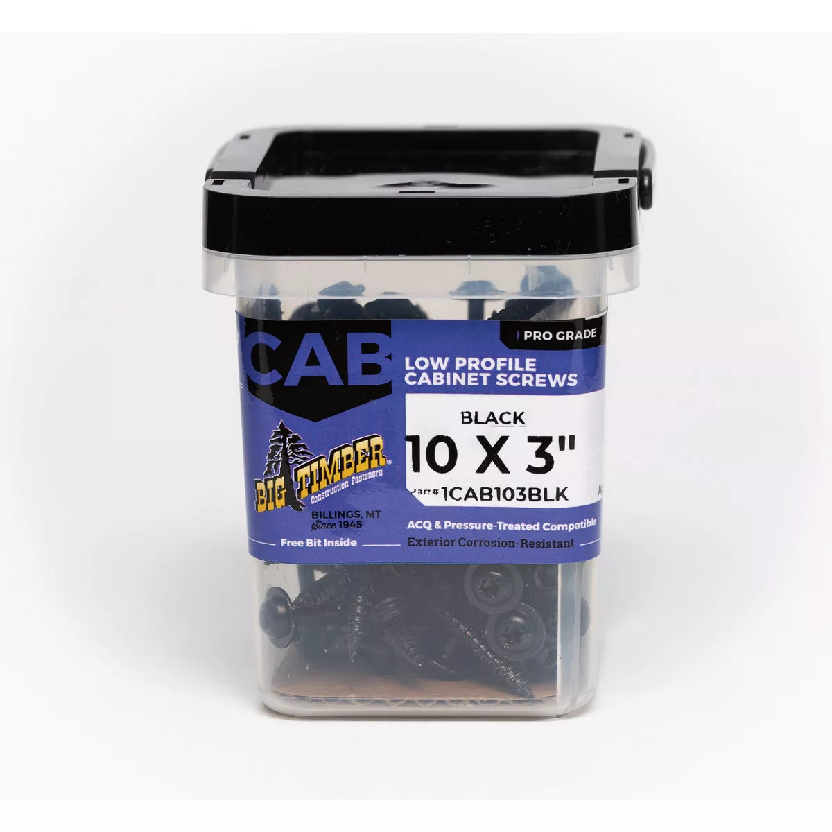 Big Timber #10 x 3 In. Black Star Cabinet Screw (1 Lb., 62 Ct.)