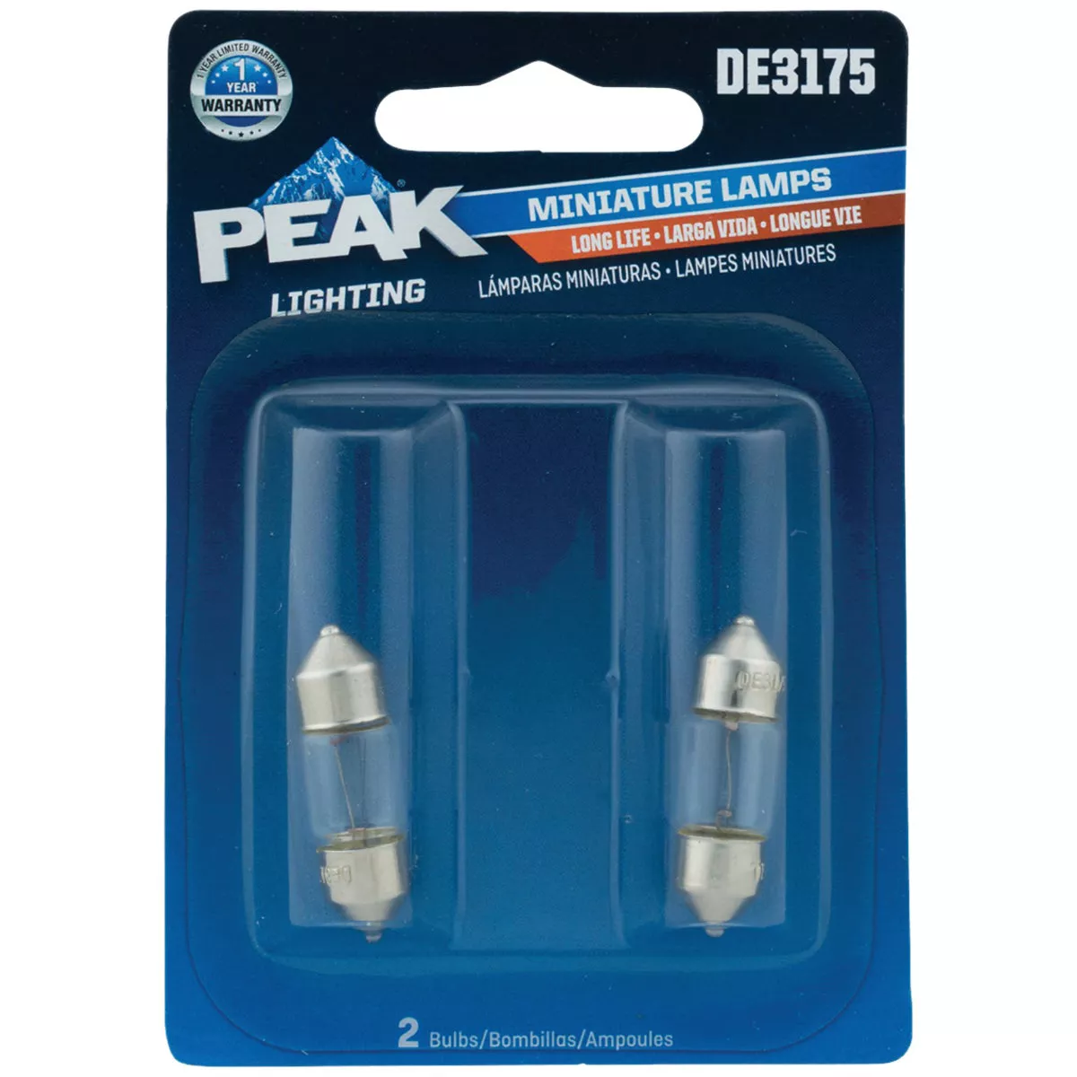 PEAK DE3175 13V Mini Incandescent Automotive Bulb (2-Pack)
