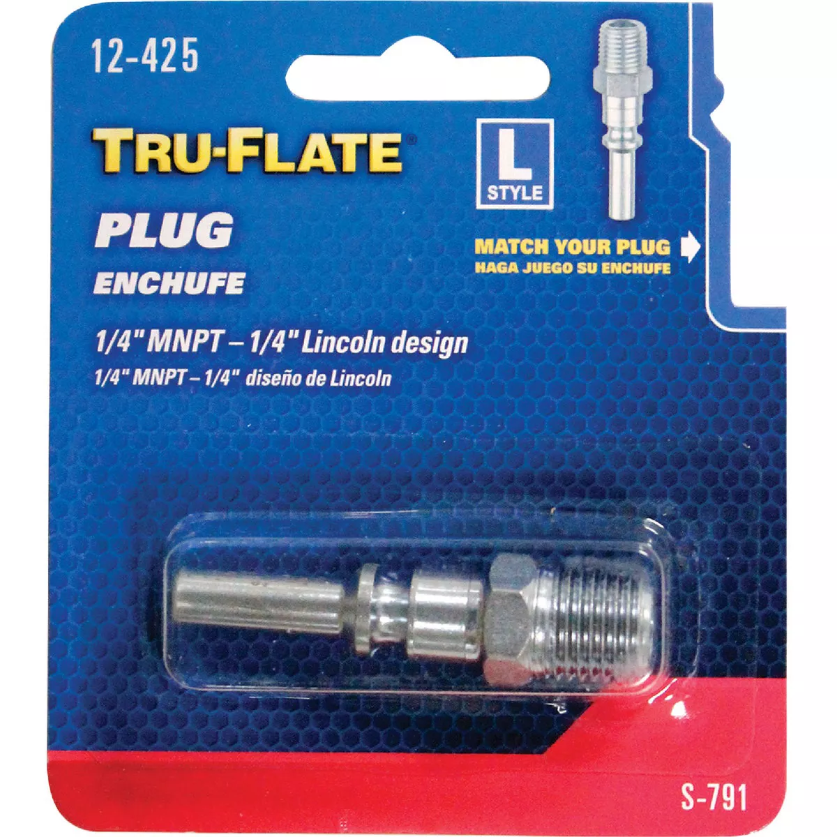 Tru-Flate Lincoln 1/4 In. MNPT Steel Industrial Plug - photo 2