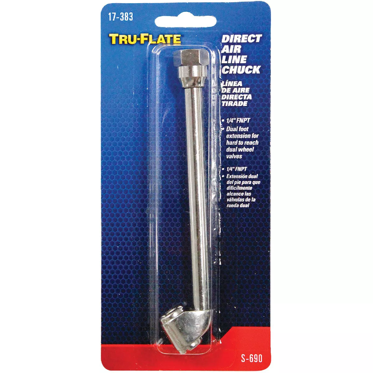 Tru-Flate 1/4 In. FPT 150 PSI Dual Foot Air Chuck - photo 2