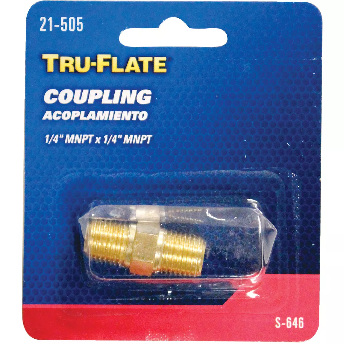 Tru-Flate Male 1/4 In. MNPT Brass Coupler - photo 2