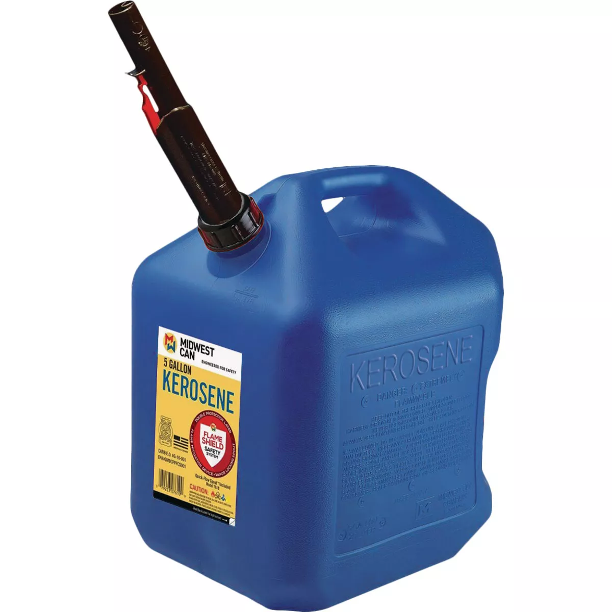 Midwest Can 5 Gal. Plastic Auto Shut Off Kerosene Fuel Can, Blue - photo 2