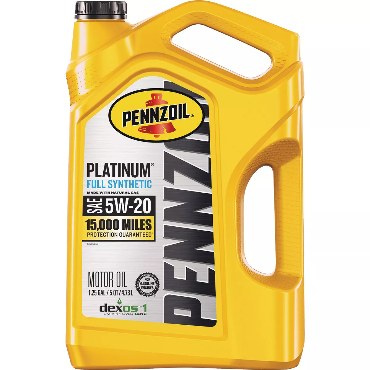 Pennzoil Platinum Full Synthetic 5W-20 Motor Oil, 5 Qt.