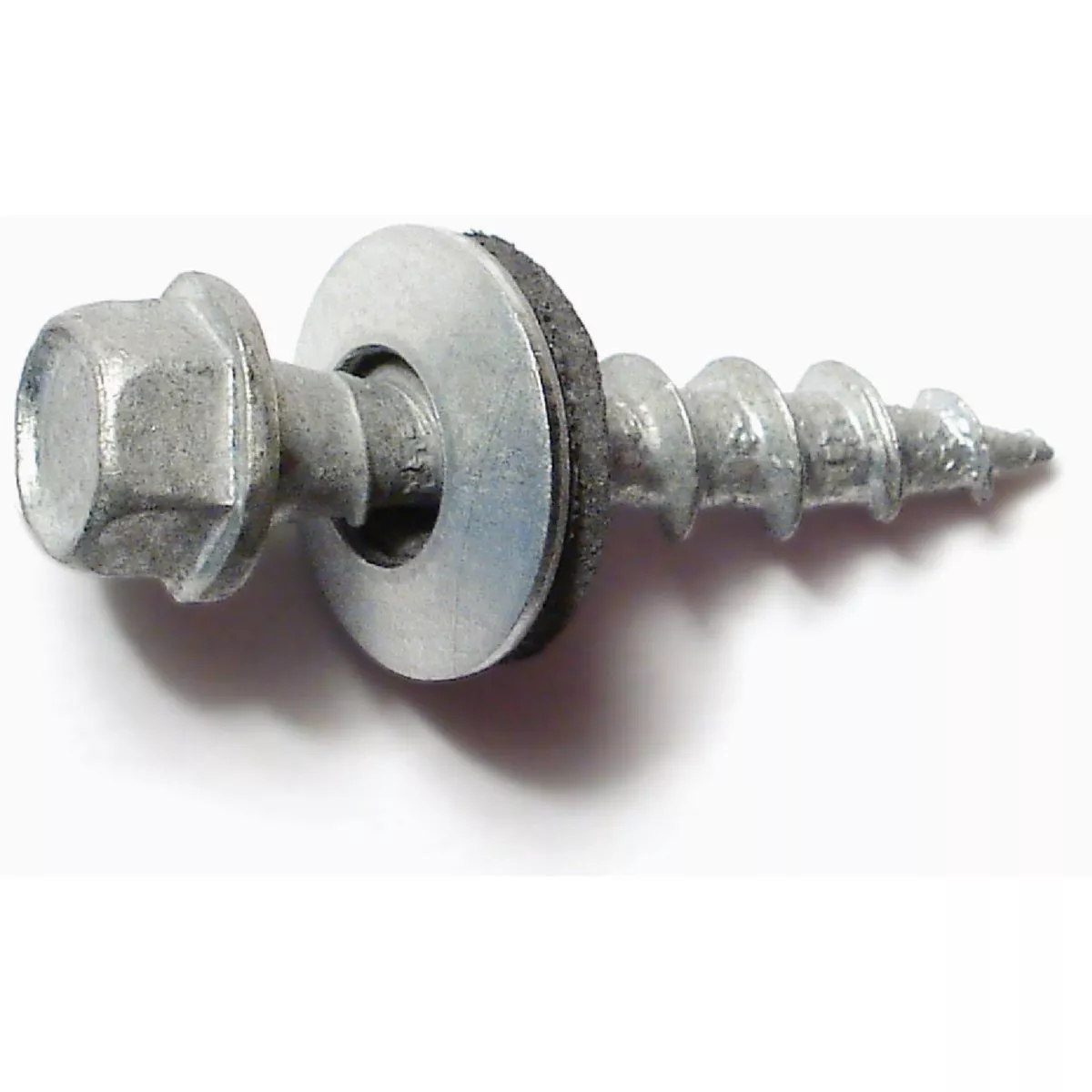 Midwest Fastener #10 x 1 In. Galvanized Steel Hex Washer Head Type 17 Pole Barn Self-Drilling Screws (135 Ct.)-