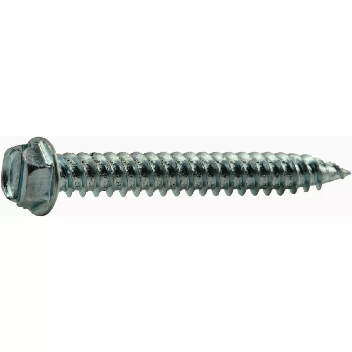 Midwest Fastener #10 x 1-1/2 In. Zinc Plated Steel Hex Washer Head Speed Point Sheet Metal Screws (130 Ct.)-