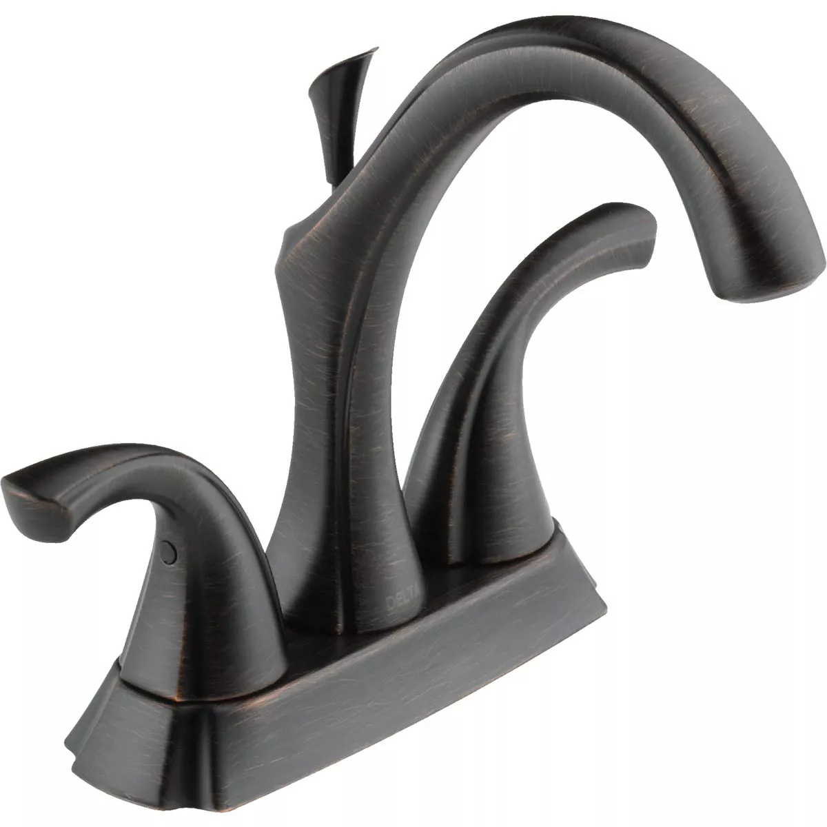 Delta Addison Venetian Bronze 2-Handle Lever 4 In. Centerset Bathroom Faucet with Pop-Up