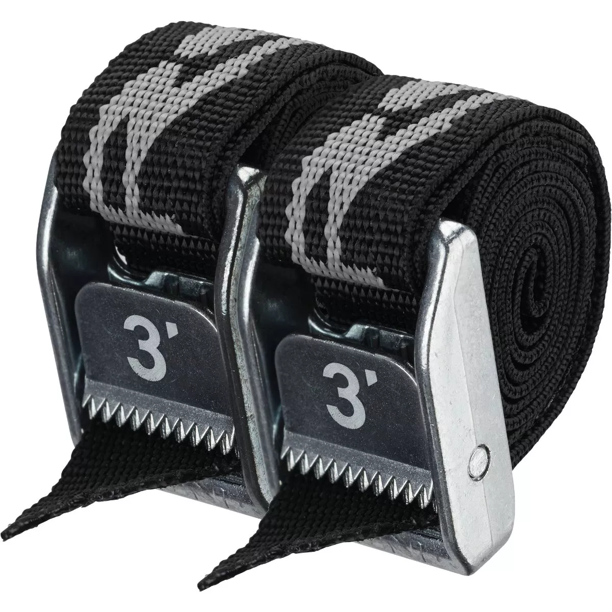 NRS 1 In. x 3 Ft. Stealth Black Heavy Duty Tie-Down Strap (2-Pack) - photo 2