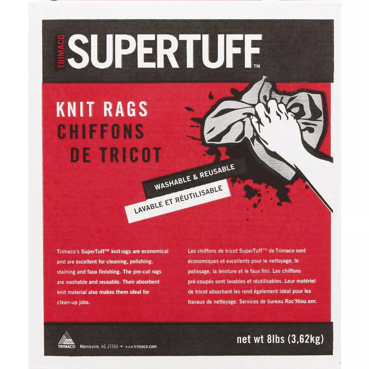 Trimaco SuperTuff Mixed White Knit Painter's Rags | True Value Hardware