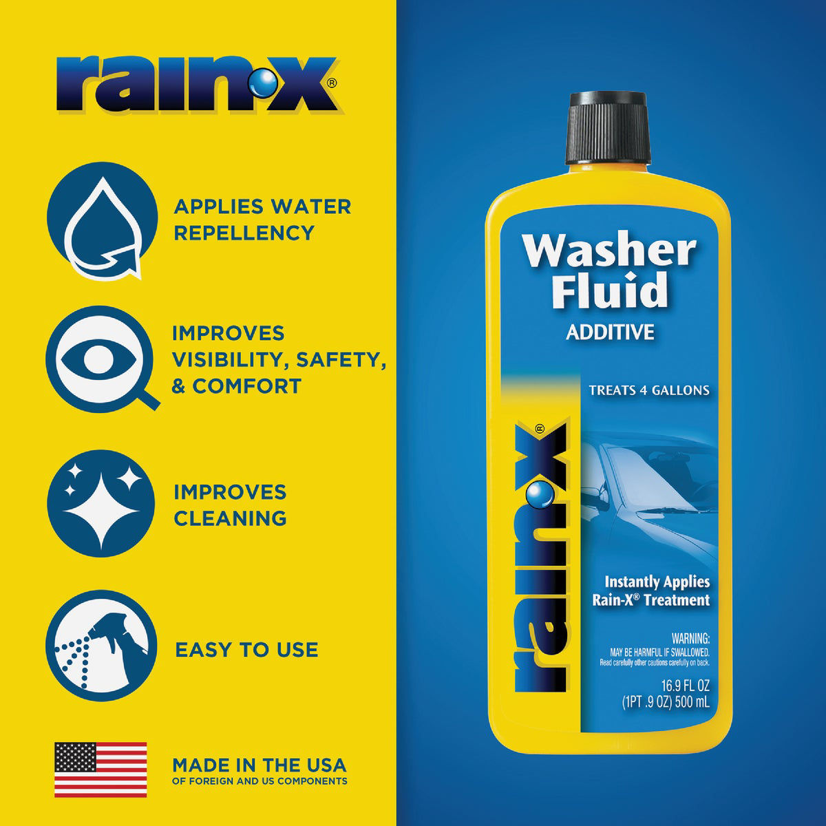 Rain-X 16.9 Oz. Squeeze Bottle Windshield Washer Additive | Do it Best