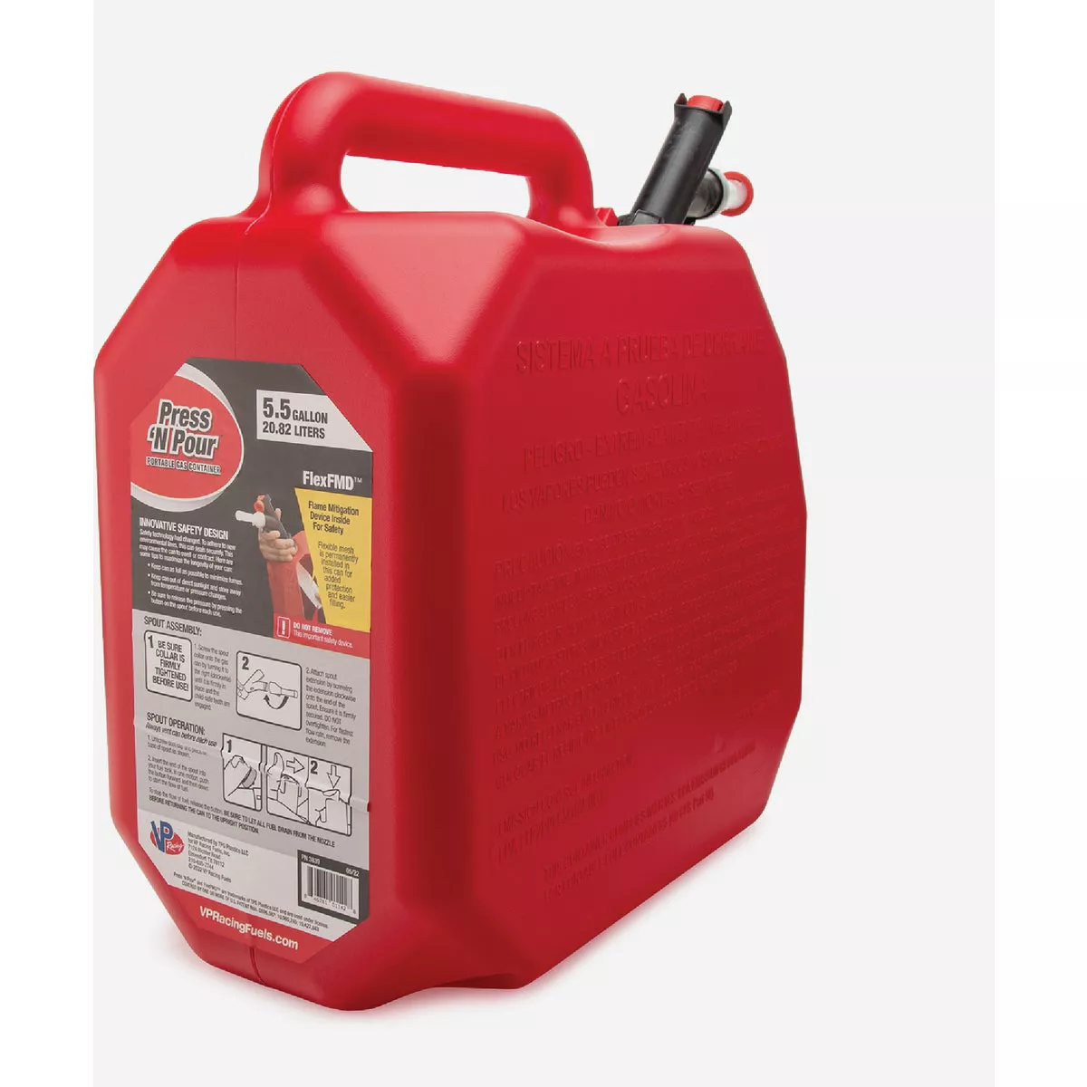 VP Racing Press 'N Pour 5.5 Gal. Red Gas Can - photo 2